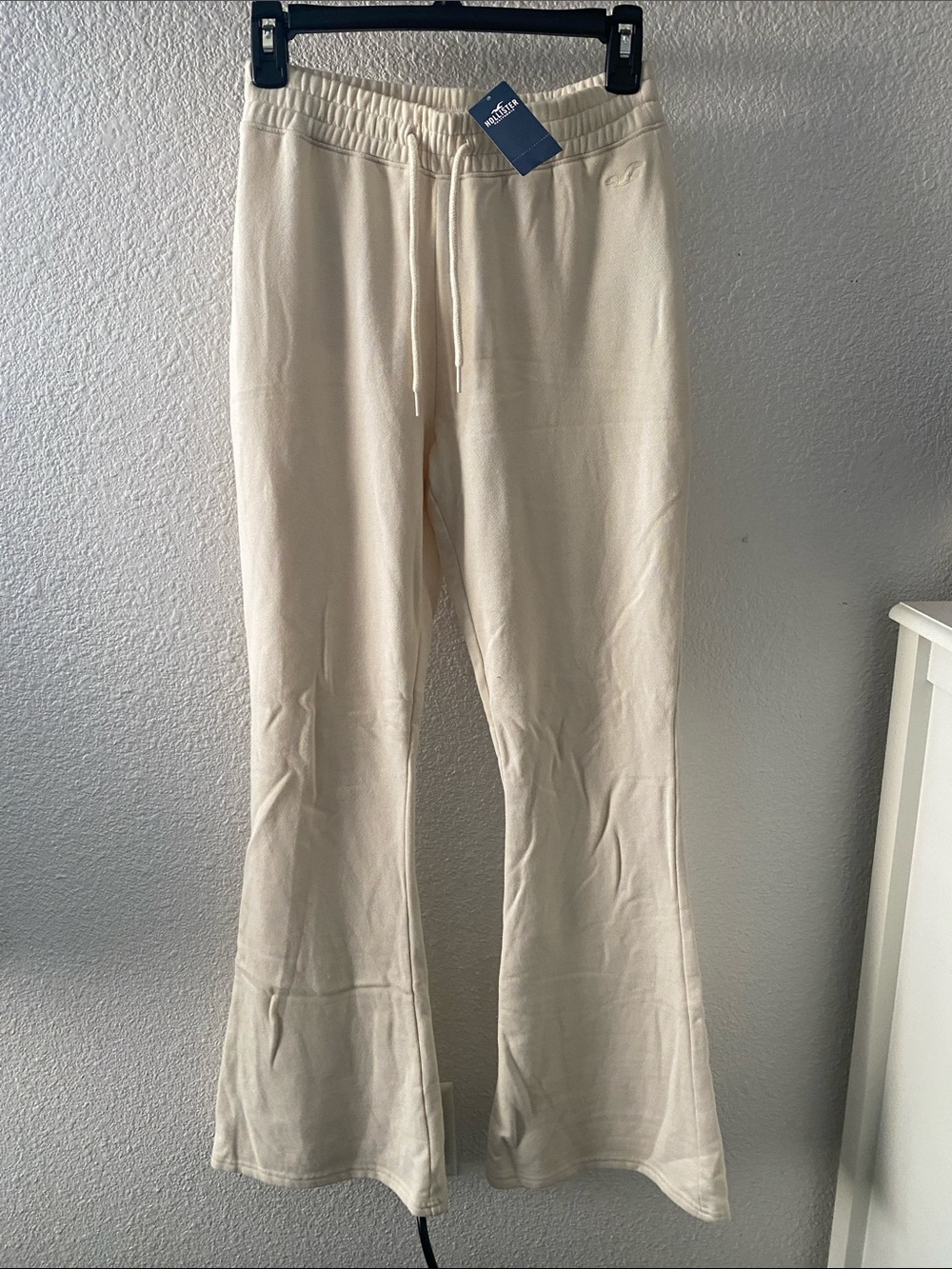 Hollister Cream Flared Sweatpants